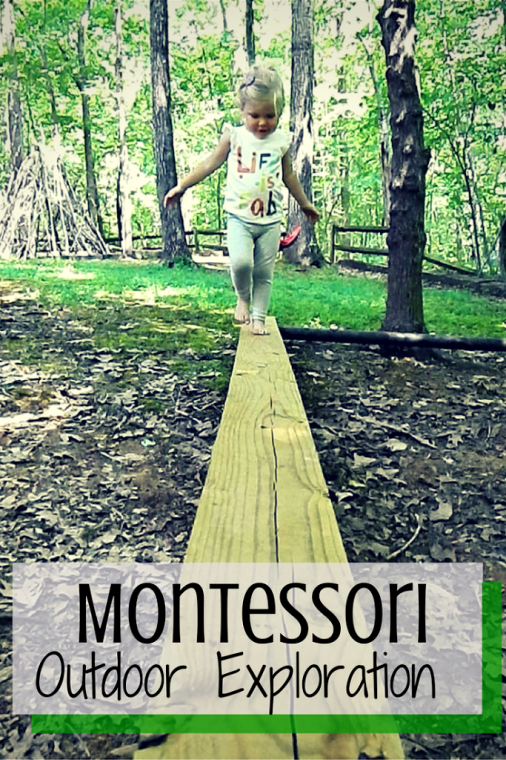 Exploring the outdoors is a daily occurrence at our house. Check out some great Montessori Outdoor Exploration ideas from ChildLedLife.com