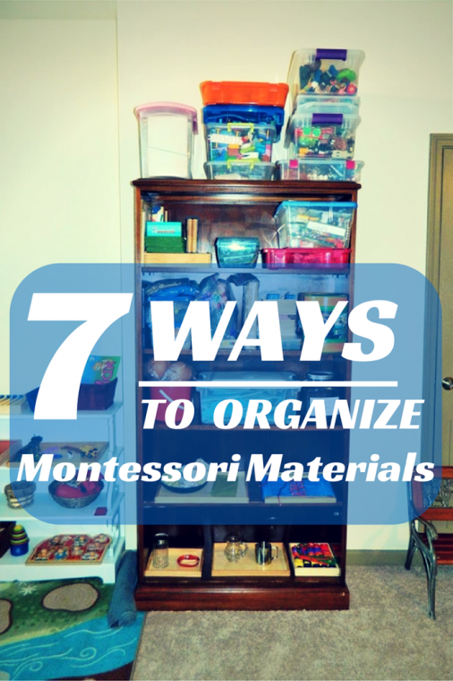 Organizing materials can be a full time job, but here are 7 easy ways to organize all your Montessori materials and come great places to find affordable Montessori materials on ChildLedLife.com