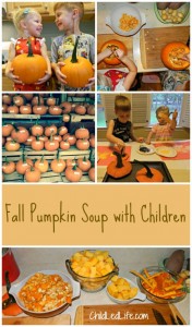 Have fun with your children in the kitchen making Fall Pumpkin Soup at Child Led Life