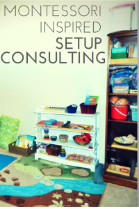 Sometimes you just need a little help. Marie offers one on one consulting to anyone interested in a Montessori inspired home. Find more information at ChildLedLife.com
