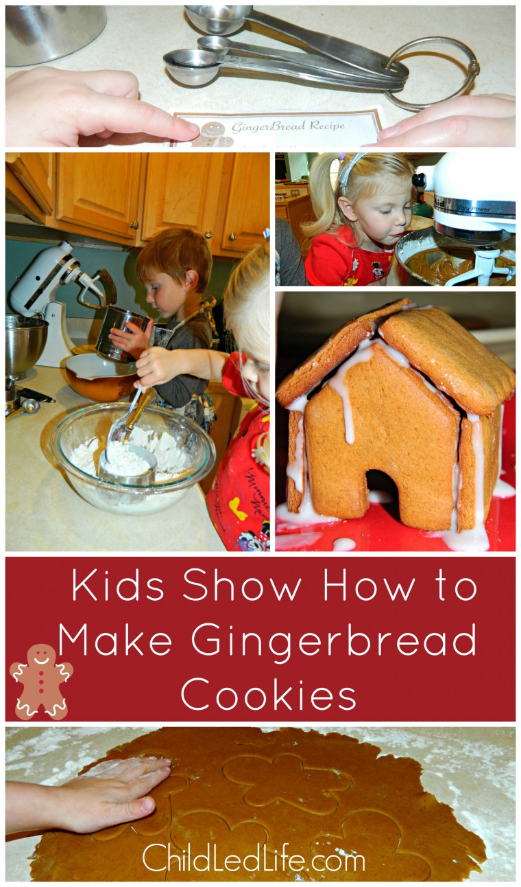 Kids Show How to Make #Gingerbread Cookies on ChildLedLife.com