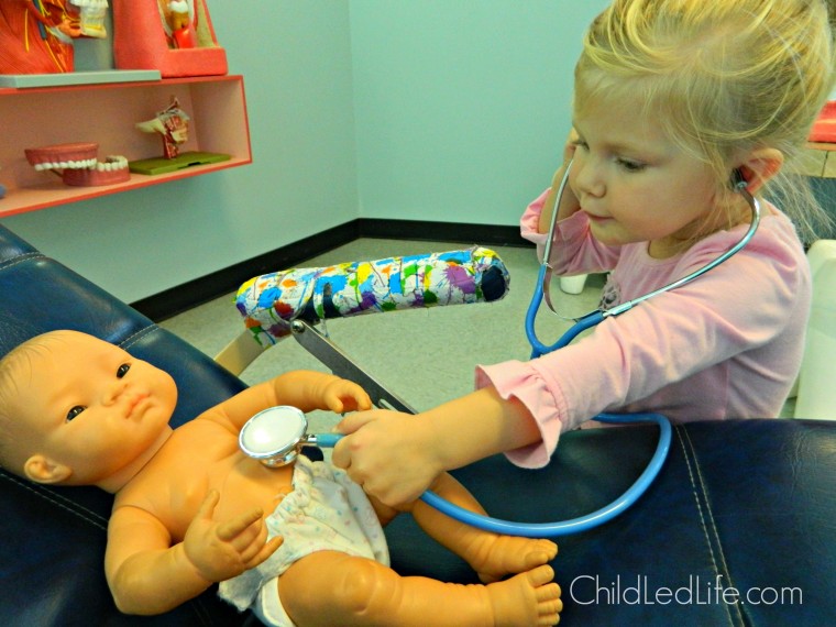 Pretend play helps sick kids feel better about going to the doctor. Practicing good doctor officer manners is helpful during pretend play session at ChildLedLife.com
