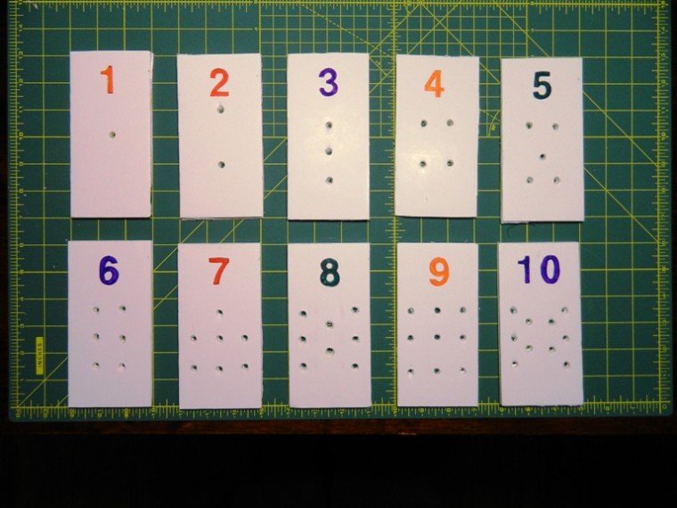 DIY early numbers math peg board game. So much cheaper then the Montessori specific game! On ChildLedLife.com