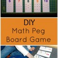 DIY early math peg board game that won't break the bank! Help you little ones with number recognition with this easy DIY project from ChildLedLife.com