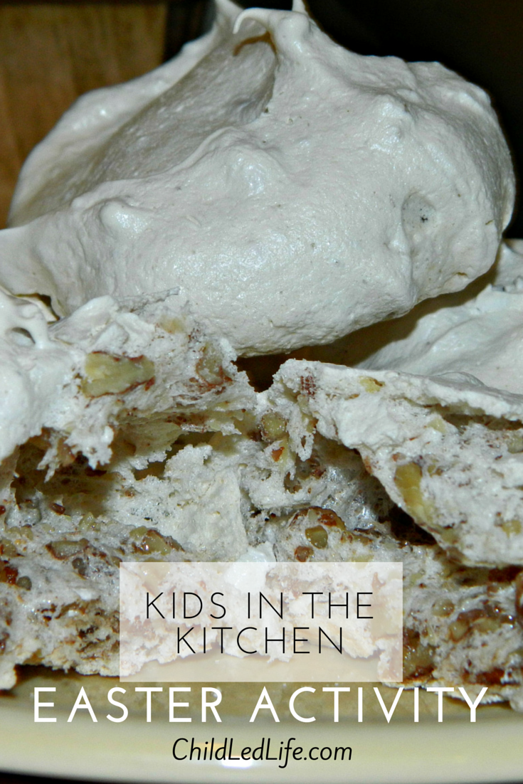 Fun hands on kids In the kitchen Easter activity to help kids understand the Resurrection of Jesus on ChildLedLife.com