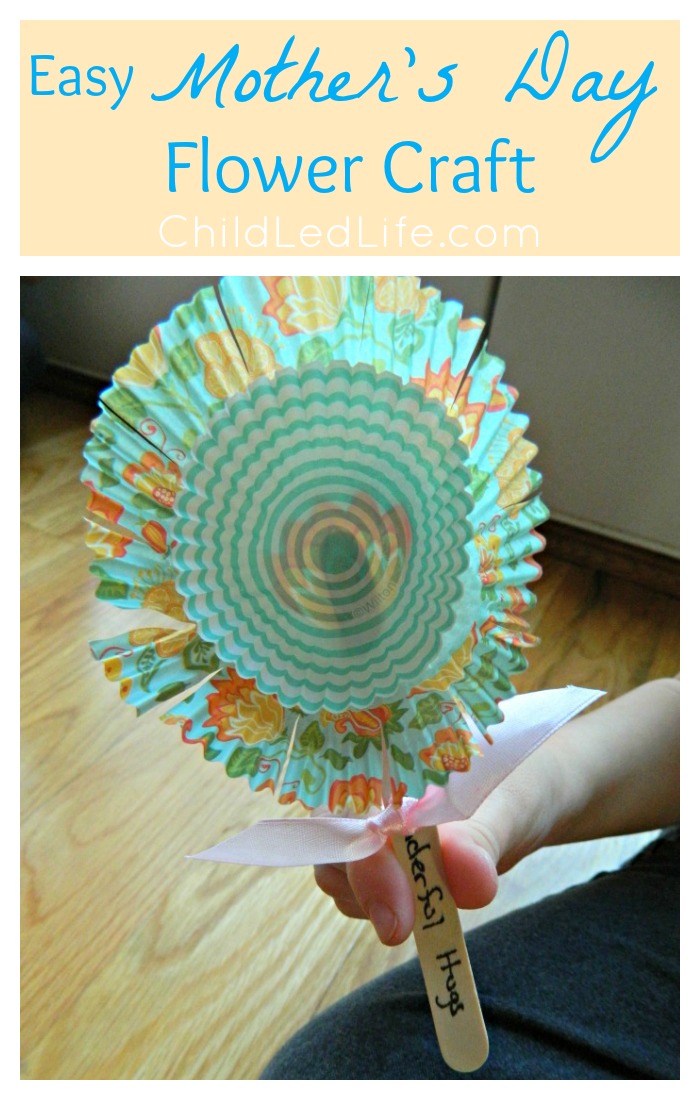 Easy Mother s Day Flower Craft Child Led Life