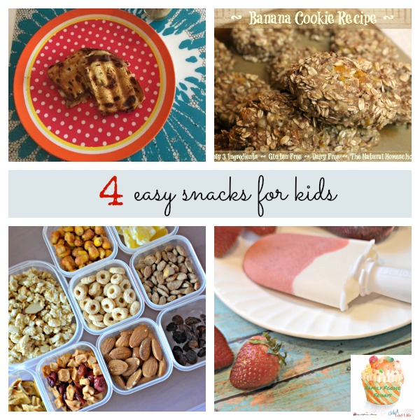 4 great links to easy kids snacks you'll want to have on hand this summer! More on ChildLedLife.com