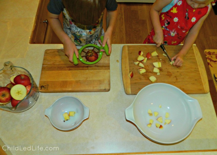 Fun and easy apple pie activity for kids  on ChildLedLife.com