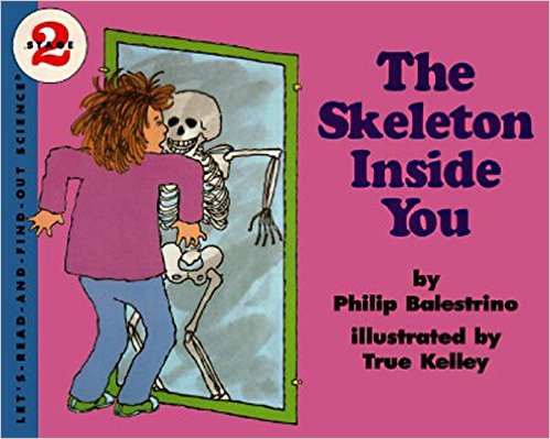 The Skeleton Inside You one of the best books for learning about the body in the 12 Months of Montessori Learning Series on ChildLedLife.com